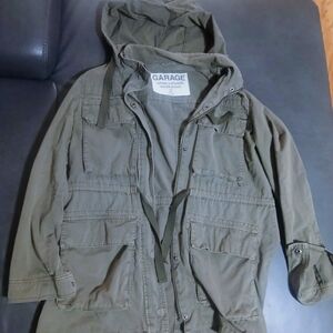 Garage Olive Hooded Jacket